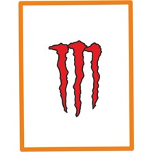 Pençe Izi Oto Sticker Motor Sticker 15X10 cm Kırmızı