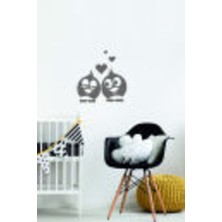 Aşık Kuşlar Priz Sticker-Oto STICKER-18X18CM