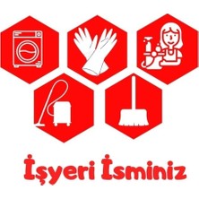 Temizlik Beşgen Işyeri Camı Set Sticker Özel Işyeri Ismi Reklam Tanıtım Kuaför Araba