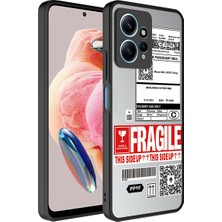 Xiaomi Redmi Note 12 4g Kılıf Aynalı Desenli Kamera Korumalı Parlak N7TH Mirror Kapak-Fragile