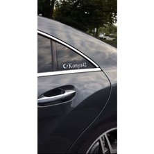 Il'e Özel Kelebek Cam Sticker
