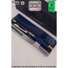 Fenerbahçe "dekomus Cep Defteri Hediyeli" Lisanslı Hybrıd Ink Mekanik Tükenmez Kalem Altın Renkli 1 Adet