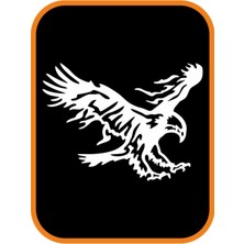 Kartal Oto Sticker Büyük Boy 30X22 cm Beyaz