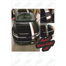 Hatchback Araçlara Uygun Tampon-Kaput-Tavan-Bagaj Sticker Seti