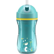 Mavi Pipetli 14+ Ay Spor Bebek Alıştırma Bardağı