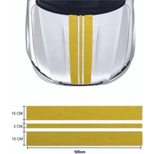Oto Kaput Şerit Sticker Büyük - Oto Sticker -Araba Sticker - 120 cm x 35 cm