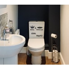 Kral Kraliçe Tahtı Klozet Sticker