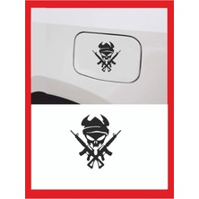 Minik Silahlı Adam Sticker 13*14 cm - Oto Sticker - Duvar Sticker