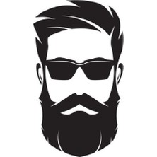 Kuaför Sticker Güzel Kadın Makas Kesim Saç Erkek Berber Sticker - Çocuk Odası -Uyku - Duvar