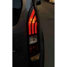 2 Adet Petek Desenli Stop Farı Oto Sticker Kaplama - 60CMX30CM