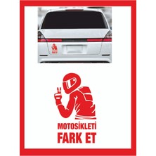 Motorsikleti Fark Et Sticker 15*9cm - Oto Sticker -Araba Sticker -