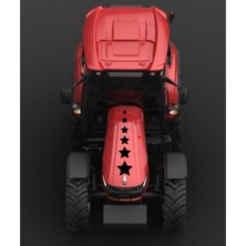 Traktör Kaputu Yıldız Seti Yapışkan Sticker Tümosan Başak Erkunt New Holland Case