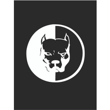 Pitbull Sticker 15*15 cm - Oto Sticker - Araba Çıkartma