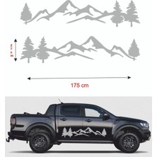 Off Road - Yan Kapı Sticker- Dağ Çam Doğa 175X27CM 2 Adet