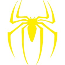 Örümcek Marvel Oto Sticker Sarı
