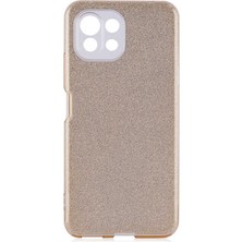Xiaomi Mi 11 Lite Kılıf N7TH Shining Silikon-Gold
