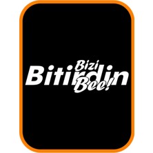 '' Bi Tirdin Bizi Bee '' Oto Sticker Motor Sticker 20X7 cm Beyaz