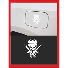 Minik Silahlı Adam Sticker 13*14 cm Oto Sticker Duvar Sticker