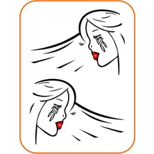 Ağlayan Kadın Ticari Araçlar Sağ-Sol 2 Adet Takım Oto Sticker 40X28 cm Büyük Boy Siyah
