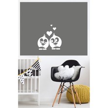 Aşık Kuşlar Priz Sticker-Oto STICKER-18X18CM