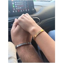 Ayetel Kürsi Bileklik Paslanmaz Çelik Ayarlanabilir Çift Erkek/kadın Bileklik ( 2 Adet )