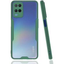 Oppo A54 4g Kılıf N7TH Parfe Kapak-Koyu Yeşil