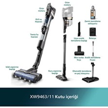 Turbolu Premium Aqua Trio Özel Seri Otomatik Kendini Temizleme Islak ve Kuru Dikey Süpürge XW9463/11