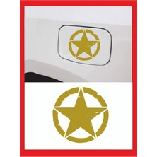 Askeri Yıldız Benzin Kapağı - Oto Cam - Oto Sticker 13*13CM