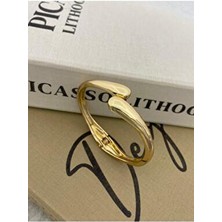 Özel Seri Gold Renk Damla Model Tasarım Kelepçe Bileklik