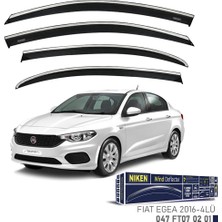 Niken Kromlu Cam Rüzgarlığı Fiat Egea 2016-2022 ile Uyumlu