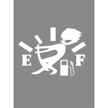 Yakıt Deposu Kapağı Sticker -14X10CM- Komik Sticker - Araba Sticker