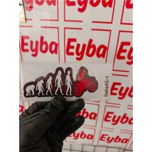 Eski Komik Insan 12X6 cm Mini Boy Renkli Baskı Sticker, Bisiklet, Karavan,otomobil,çocuk Odası