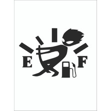 Yakıt Deposu Kapağı Sticker -14X10CM- Komik Sticker - Araba Sticker