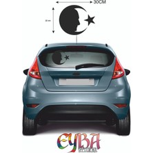 Türk Bayrağı Sticker Ay Yıldız Atatürk Araba Oto Sticker 30 cm x 22 cm