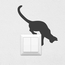 Anahtar Piriz Üzeri Kedi Sticker Dekoru