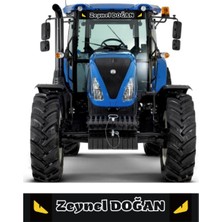 Göz Figürlü Özel Isim Traktör Güneşlik 120X15 Case Tümosan Massey Erkunt