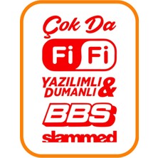 Arka Cam ve Çamurluk Oto Sticker Paket 35X20 cm Kırmızı Model 3