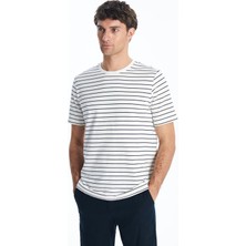 Lc Waikiki Yeni Sezon Bisiklet Yaka Çizgili Erkek Tişört