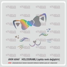 Sevimli Kedicik Sticker 18X16CM