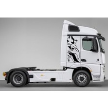 Tır Kamyon Araç Sağ Sol Kral Aslan Yapışkan Sticker