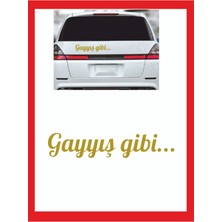 Gayış Gibi 20*7cm Oto Sticker - Araba Sticker - Araba Çıkartma