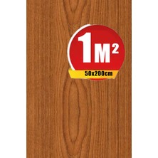 Bien Exclusive (50CM x 2mt), 1 M² cm Nepal Teak, Tik Renk Ahşap Ceviz Renler Yapışkanlı Folyo Kaplama Pvc F13