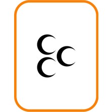 Üç Hilal Oto Sticker Motor Sticker 14X12 cm Siyah