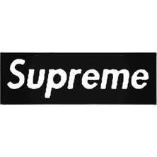 Supreme Block Sticker Araba Oto Arma Duvar Çıkartma 20 cm