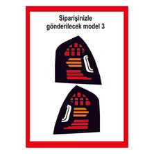 Hyundai Uyumluera Stop Farı LED Görünümlü Folyo Kaplama - Stop Kaplama Model3