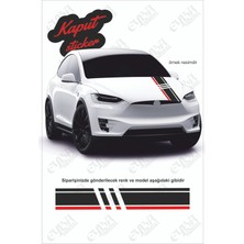 Kaput Şerit Parçalı Lüx Sticker 118X20 cm