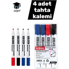 4 Adet Tahta Kalemi 2 Mavi 1 Siyah 1 Kırmızı
