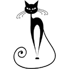 Dekoratif Kedi Sticker - Ev Dekorasyonu