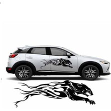 Araç Arma Kaput Sticker - Araba- Sport - Kapı - Çıkartma- Oto