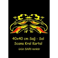 Scania Kartal Sticker 40X40CM Sağ-Sol Traktör Kamyon Tır Case Tümosan Massey Erkunt